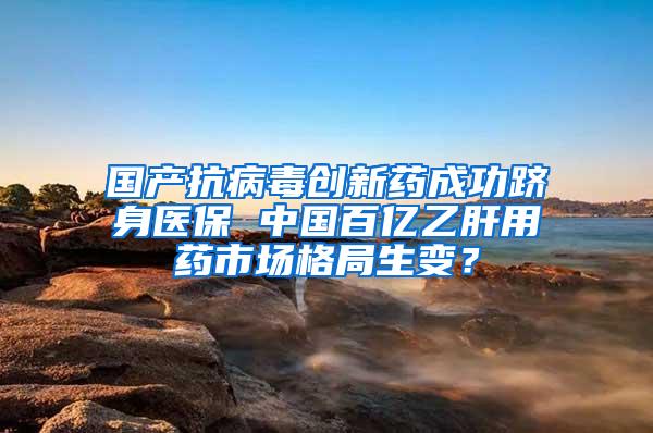 国产抗病毒创新药成功跻身医保 中国百亿乙肝用药市场格局生变？