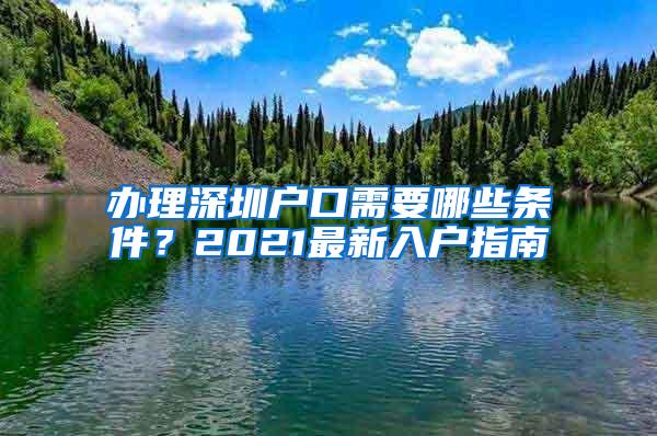 办理深圳户口需要哪些条件？2021最新入户指南