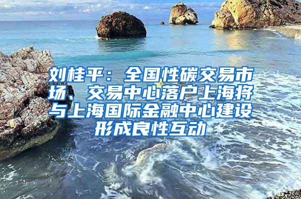 刘桂平：全国性碳交易市场、交易中心落户上海将与上海国际金融中心建设形成良性互动