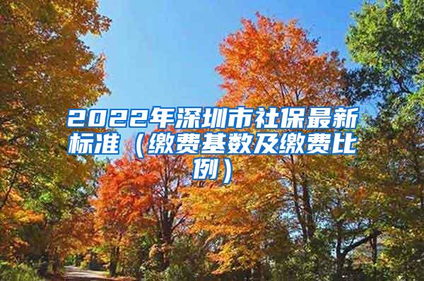 2022年深圳市社保最新标准（缴费基数及缴费比例）