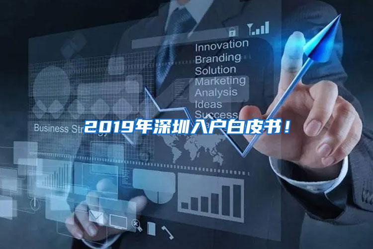 2019年深圳入户白皮书！