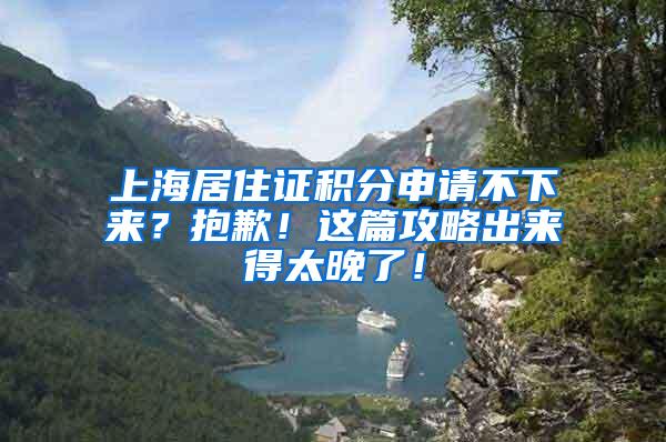 上海居住证积分申请不下来？抱歉！这篇攻略出来得太晚了！