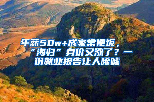 年薪50w+成家常便饭，“海归”身价又涨了？一份就业报告让人唏嘘