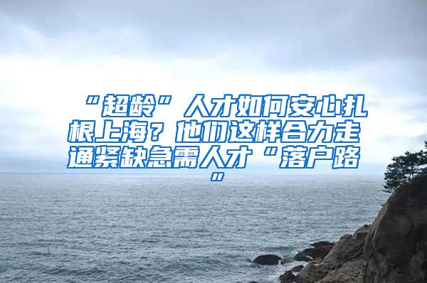 “超龄”人才如何安心扎根上海？他们这样合力走通紧缺急需人才“落户路”