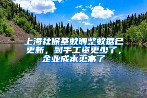 上海社保基数调整数据已更新，到手工资更少了，企业成本更高了