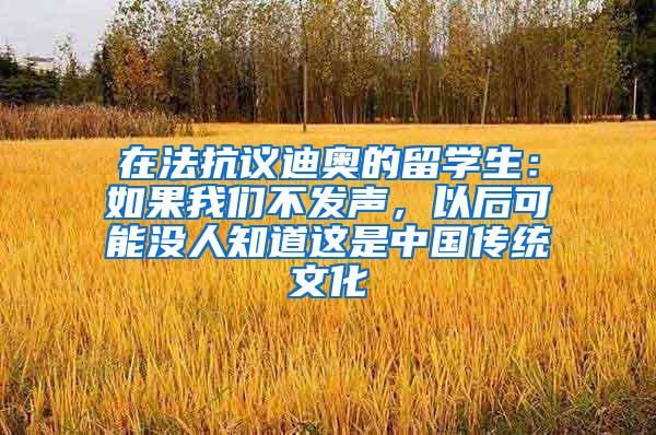 在法抗议迪奥的留学生：如果我们不发声，以后可能没人知道这是中国传统文化