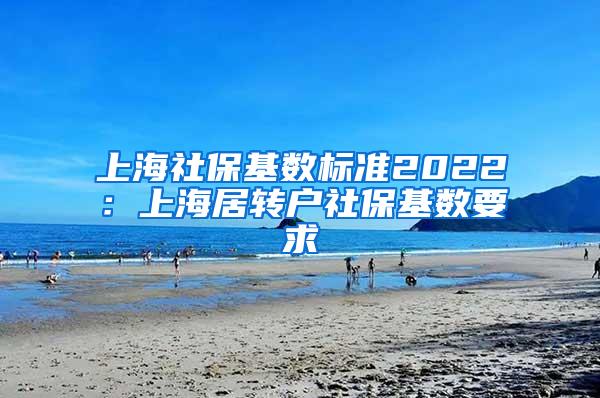 上海社保基数标准2022：上海居转户社保基数要求