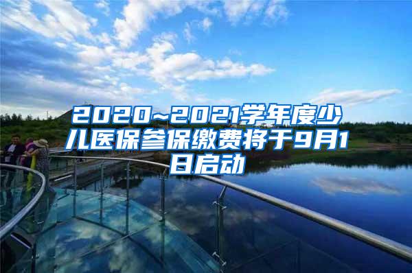 2020~2021学年度少儿医保参保缴费将于9月1日启动