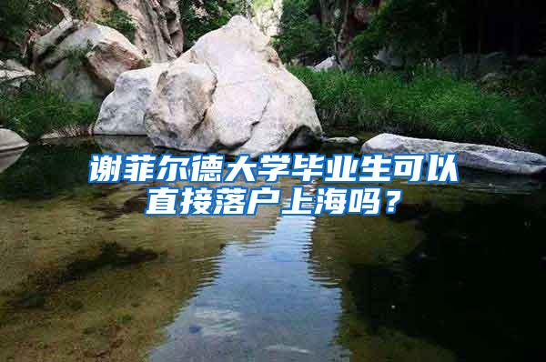 谢菲尔德大学毕业生可以直接落户上海吗？