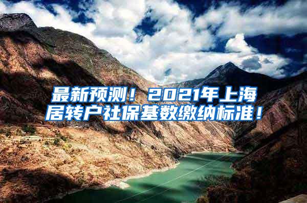 最新预测！2021年上海居转户社保基数缴纳标准！