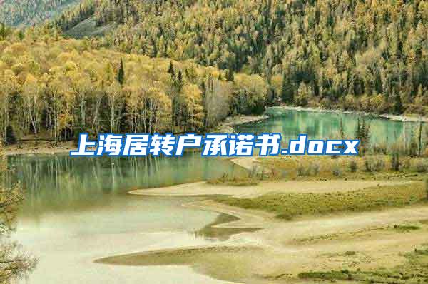 上海居转户承诺书.docx