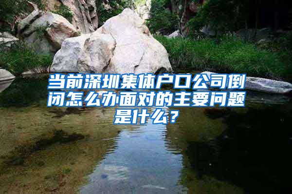 当前深圳集体户口公司倒闭怎么办面对的主要问题是什么？