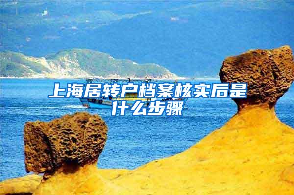 上海居转户档案核实后是什么步骤