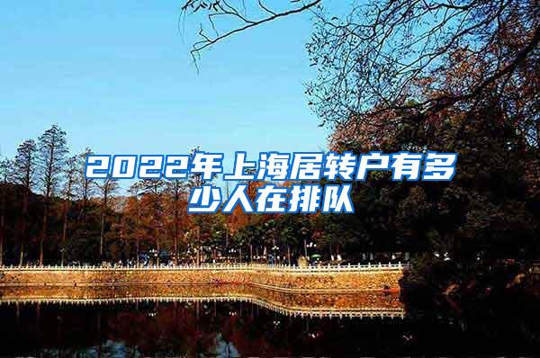 2022年上海居转户有多少人在排队