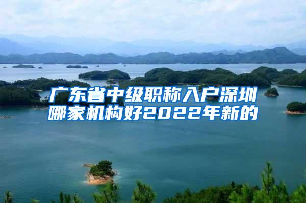 广东省中级职称入户深圳哪家机构好2022年新的