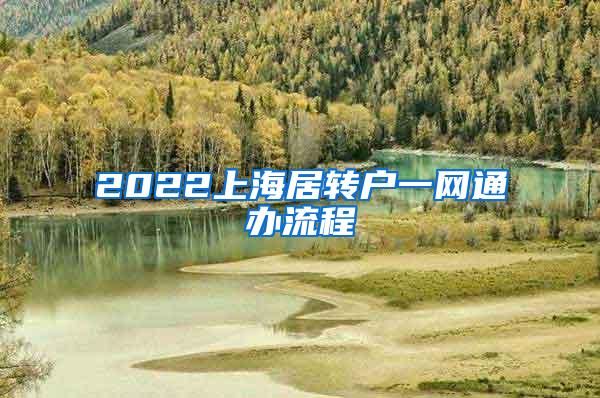 2022上海居转户一网通办流程