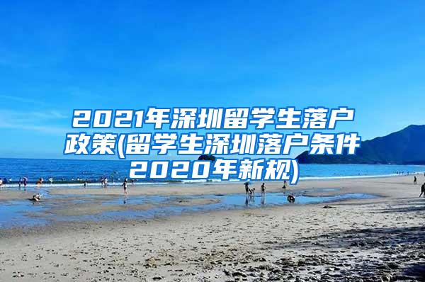 2021年深圳留学生落户政策(留学生深圳落户条件2020年新规)