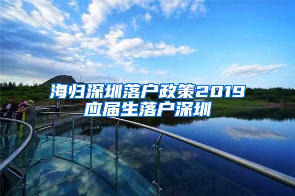 海归深圳落户政策2019应届生落户深圳