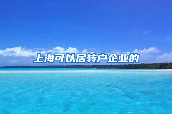 上海可以居转户企业的