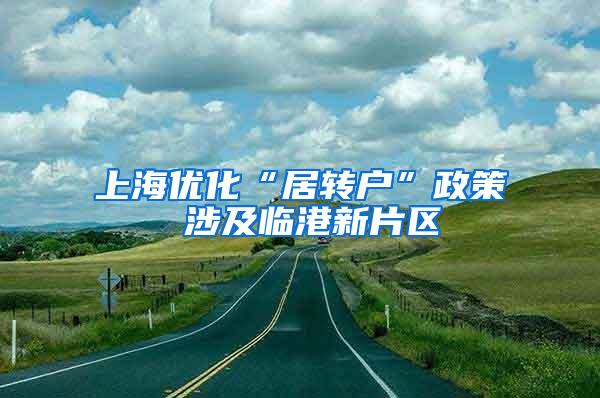 上海优化“居转户”政策 涉及临港新片区