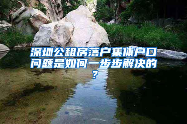 深圳公租房落户集体户口问题是如何一步步解决的？