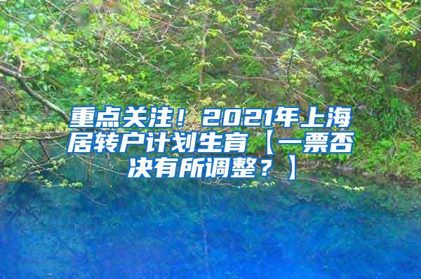 重点关注！2021年上海居转户计划生育【一票否决有所调整？】