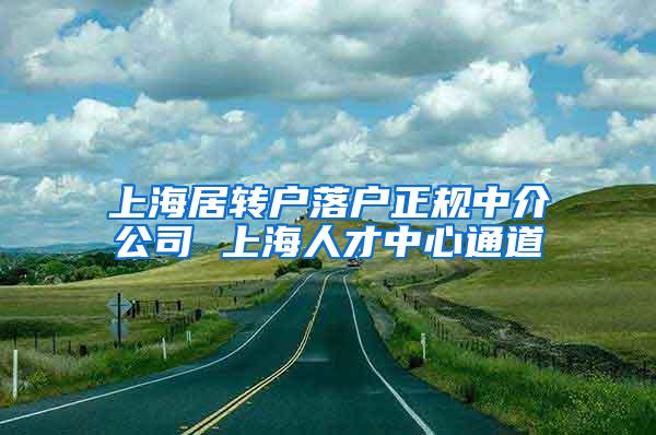 上海居转户落户正规中介公司 上海人才中心通道