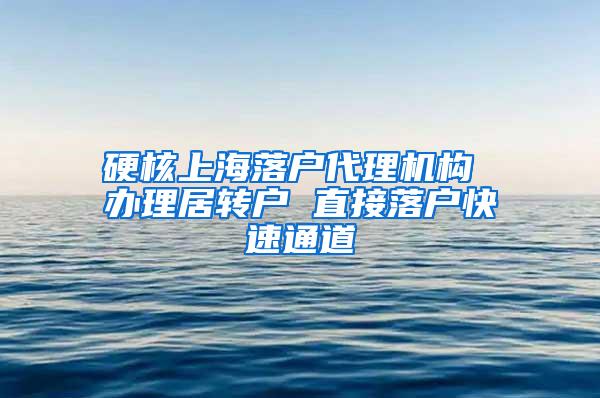 硬核上海落户代理机构 办理居转户 直接落户快速通道