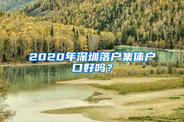 2020年深圳落户集体户口好吗？