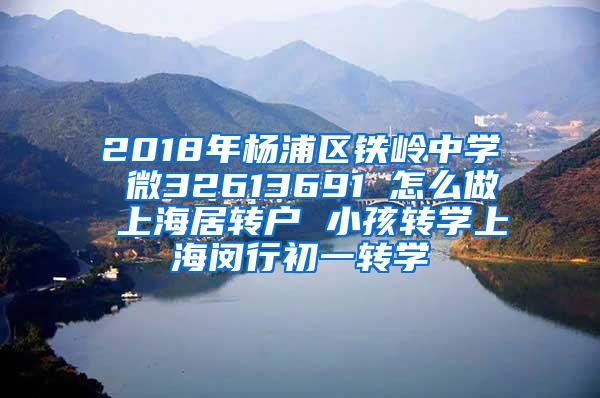 2018年杨浦区铁岭中学 微32613691 怎么做 上海居转户 小孩转学上海闵行初一转学