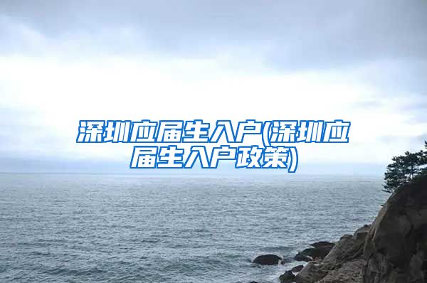 深圳应届生入户(深圳应届生入户政策)