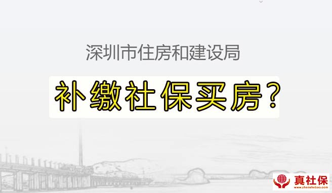 深圳户口补缴社保