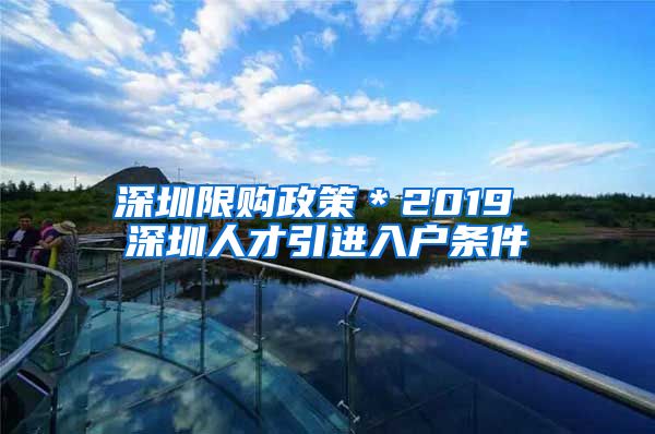 深圳限购政策＊2019 深圳人才引进入户条件