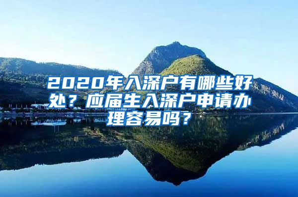 2020年入深户有哪些好处？应届生入深户申请办理容易吗？