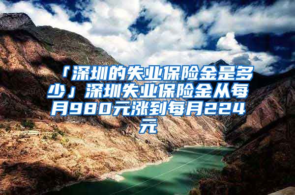 「深圳的失业保险金是多少」深圳失业保险金从每月980元涨到每月224元