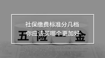 社保缴费标准分几档 你应该买哪个更加好