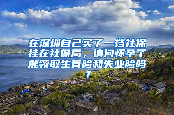 在深圳自己买了一档社保挂在社保局，请问怀孕了能领取生育险和失业险吗？