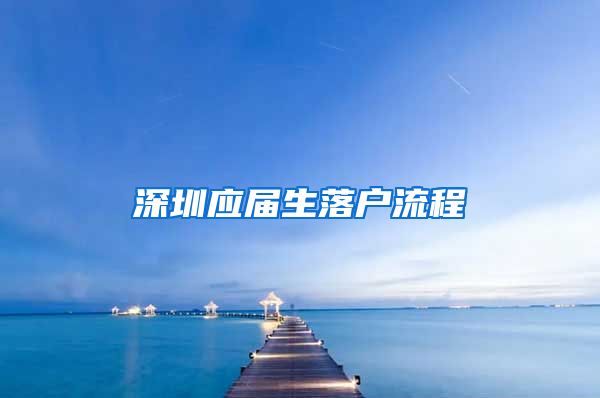 深圳应届生落户流程