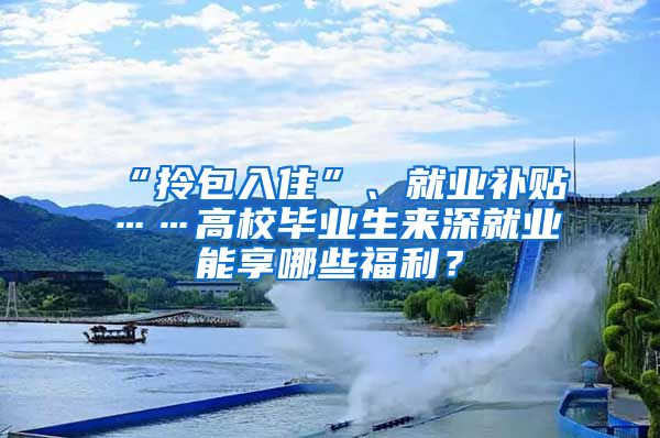 “拎包入住”、就业补贴……高校毕业生来深就业能享哪些福利？