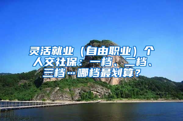 灵活就业（自由职业）个人交社保：一档、二档、三档…哪档最划算？