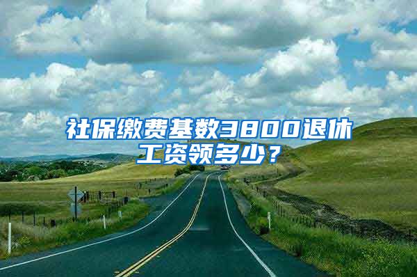 社保缴费基数3800退休工资领多少？