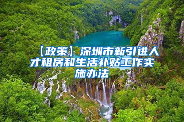 【政策】深圳市新引进人才租房和生活补贴工作实施办法