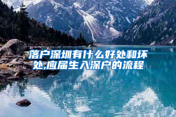 落户深圳有什么好处和坏处,应届生入深户的流程