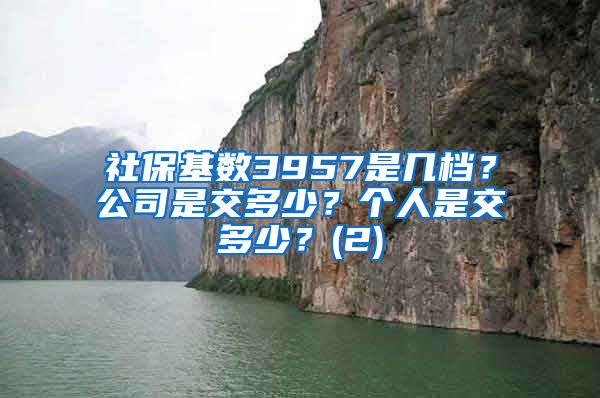 社保基数3957是几档？公司是交多少？个人是交多少？(2)