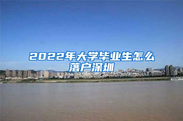 2022年大学毕业生怎么落户深圳