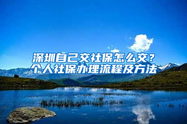 深圳自己交社保怎么交？个人社保办理流程及方法