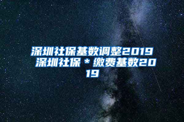 深圳社保基数调整2019 深圳社保＊缴费基数2019