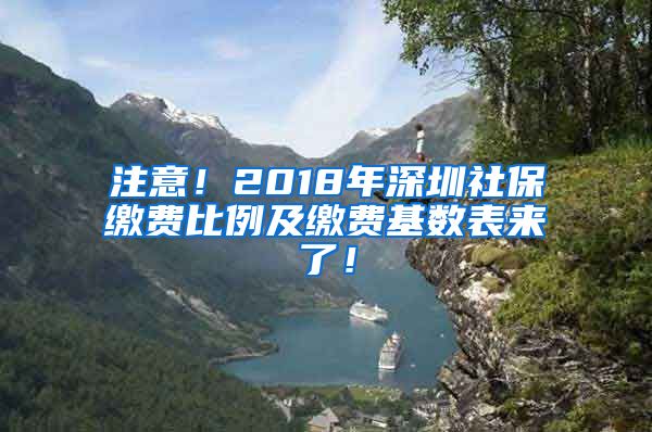 注意！2018年深圳社保缴费比例及缴费基数表来了！