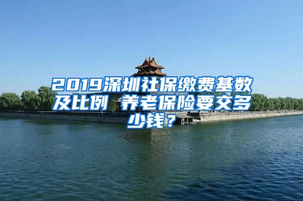 2019深圳社保缴费基数及比例 养老保险要交多少钱？