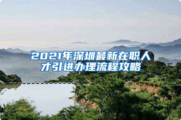 2021年深圳最新在职人才引进办理流程攻略②